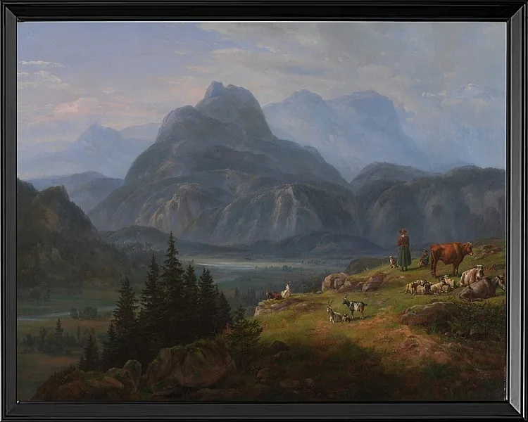 Das Etschtal bei Roveredo - 1824