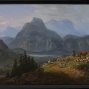 Das Etschtal bei Roveredo - 1824