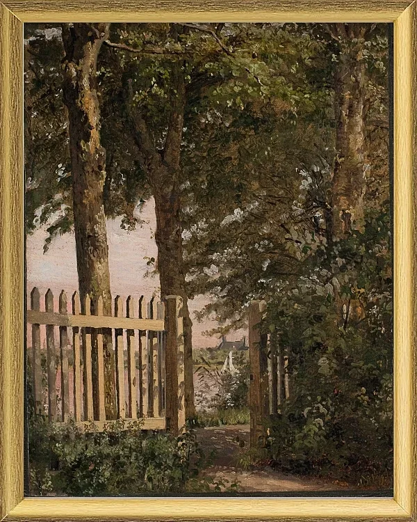 Das Gartentor des Künstlerhauses in Blegdammen – 1834