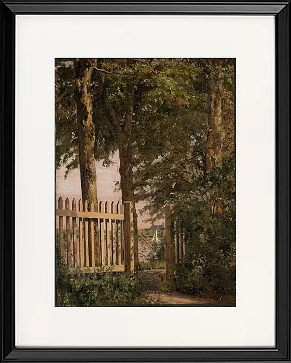 Das Gartentor des Künstlerhauses in Blegdammen – 1834