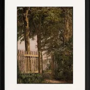 Das Gartentor des Künstlerhauses in Blegdammen – 1834