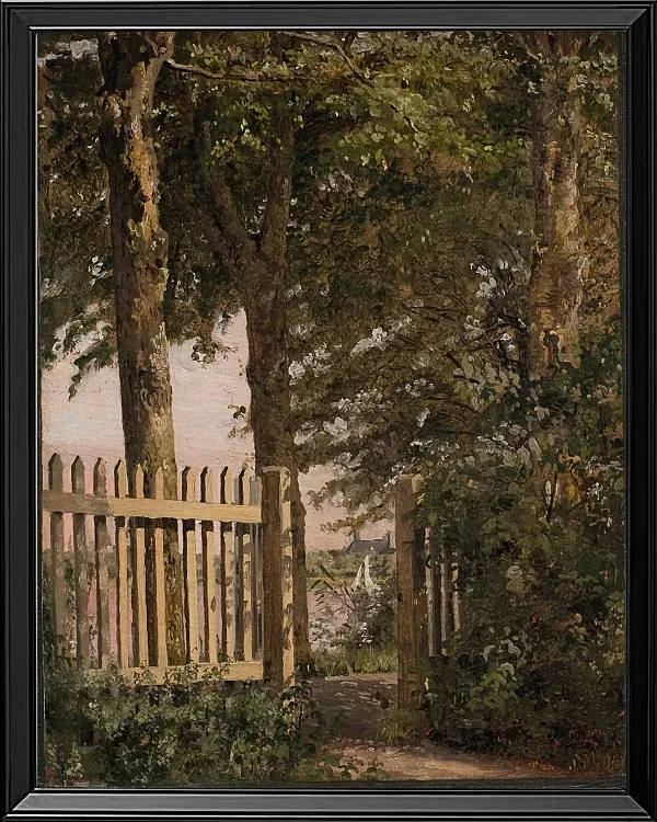 Das Gartentor des Künstlerhauses in Blegdammen – 1834