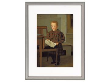 Der Sohn des Malers C.W. Eckersberg, Julius, im Atelier seines Vaters – 1831