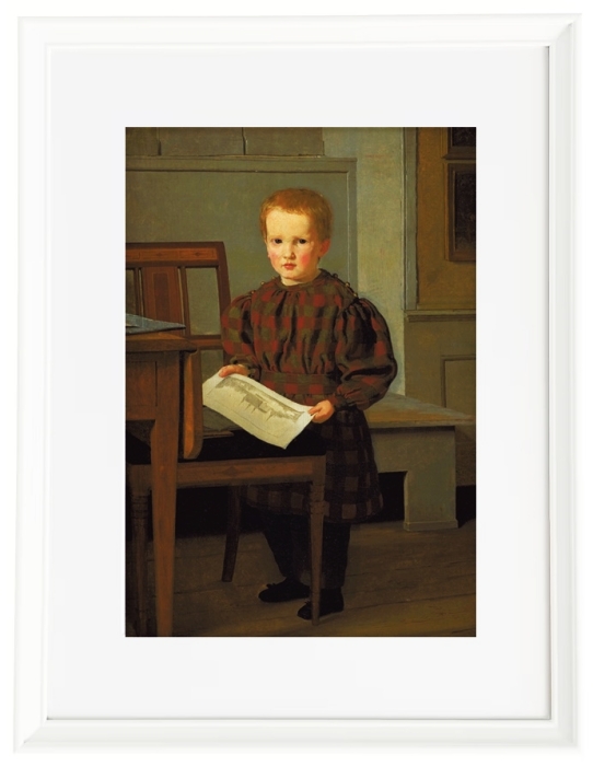 Der Sohn des Malers C.W. Eckersberg, Julius, im Atelier seines Vaters – 1831