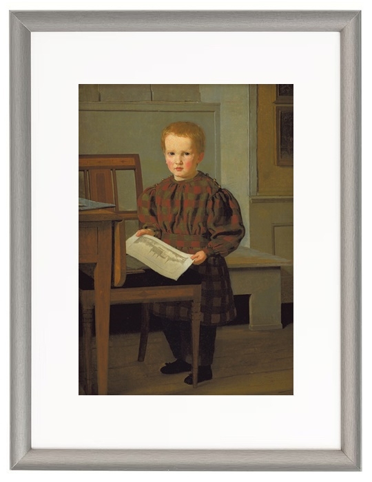 Der Sohn des Malers C.W. Eckersberg, Julius, im Atelier seines Vaters – 1831