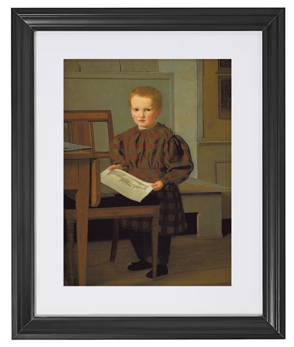 Der Sohn des Malers C.W. Eckersberg, Julius, im Atelier seines Vaters – 1831