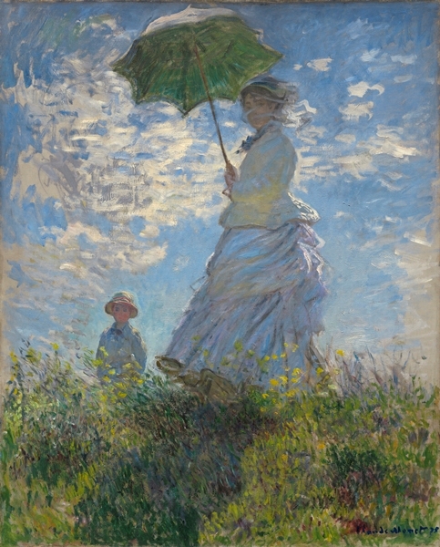 Frau mit Sonnenschirm - 1875