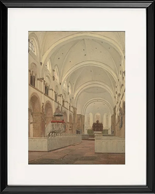 Das Innere der Kathedrale von Ribe – 1836
