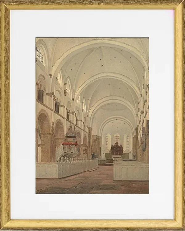 Das Innere der Kathedrale von Ribe – 1836