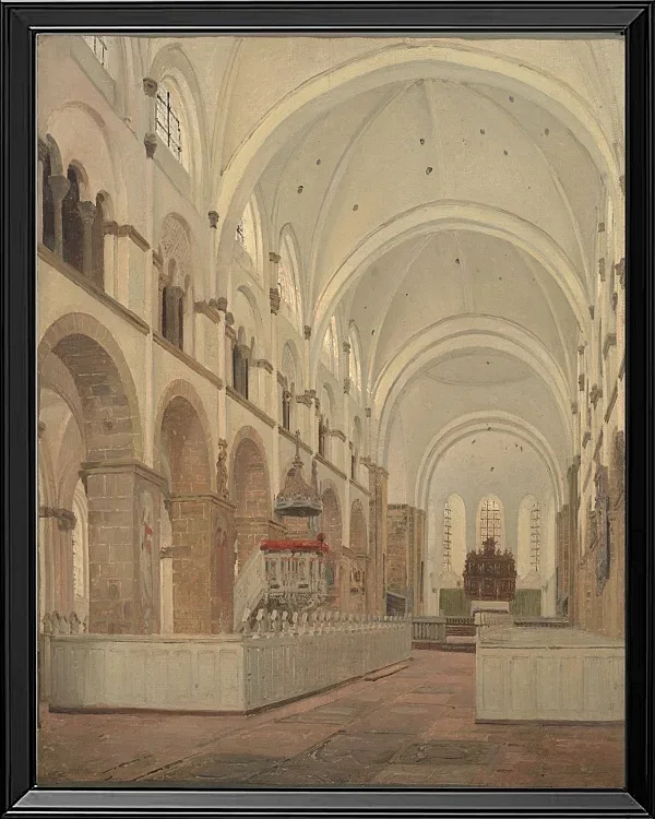 Das Innere der Kathedrale von Ribe – 1836