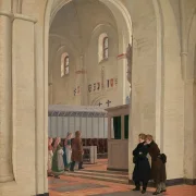 Das Innere der St.Bendt-Kirche in Ringsted – 1829