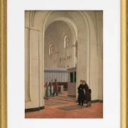 Das Innere der St.Bendt-Kirche in Ringsted – 1829