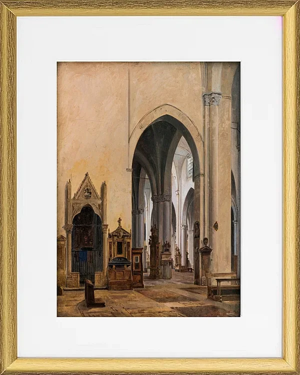 Das Innere von S. Maria Minerva in Rom – 1839