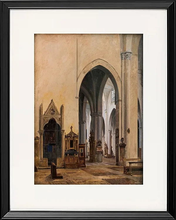 Das Innere von S. Maria Minerva in Rom – 1839