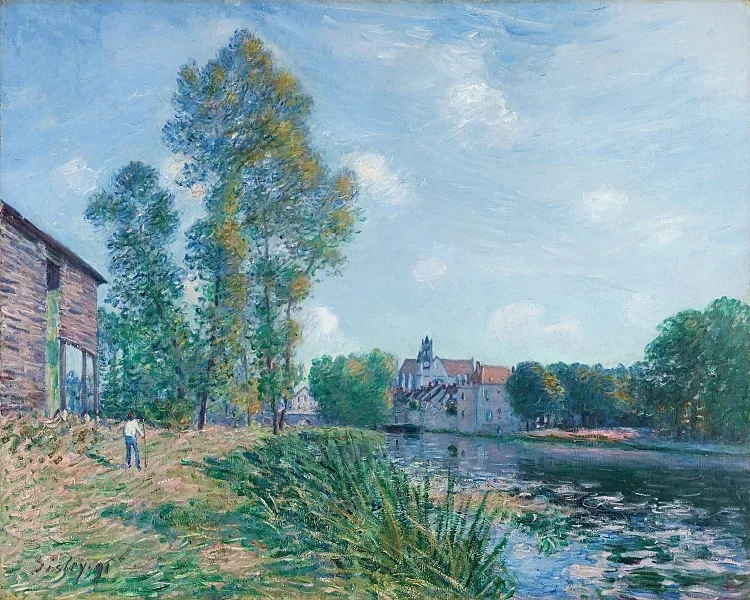 Das Loing bei Moret, im Sommer – 1891