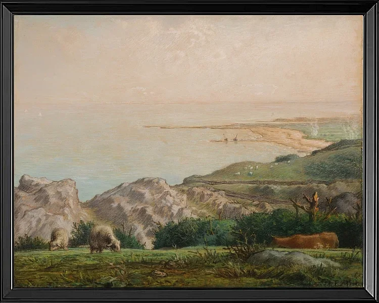 Das Meer von der Spitze der Landemer-Klippe aus gesehen – 1870
