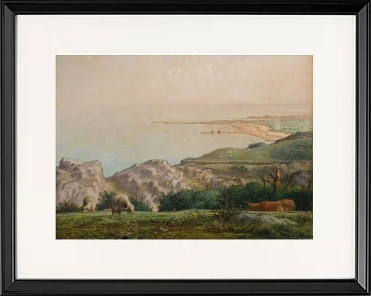 Das Meer von der Spitze der Landemer-Klippe aus gesehen – 1870