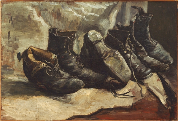 Drei Paar Schuhe - 1886