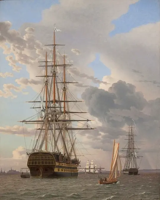 Das russische Linienschiff Asow - 1828