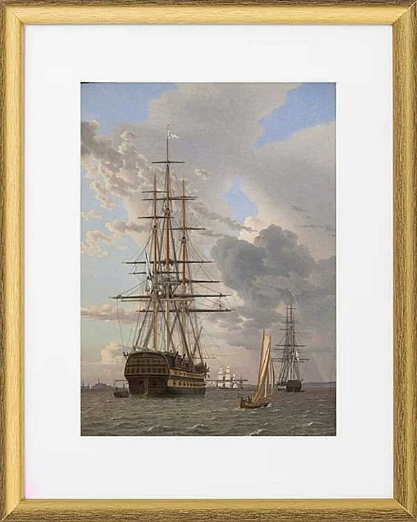 Das russische Linienschiff Asow - 1828