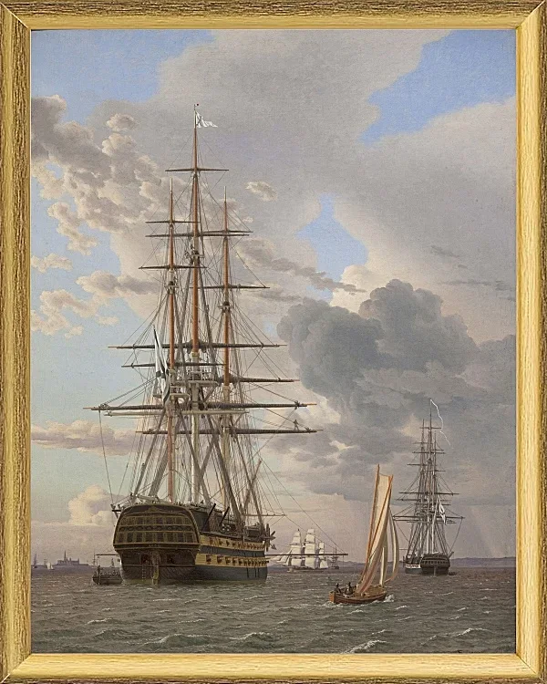 Das russische Linienschiff Asow - 1828