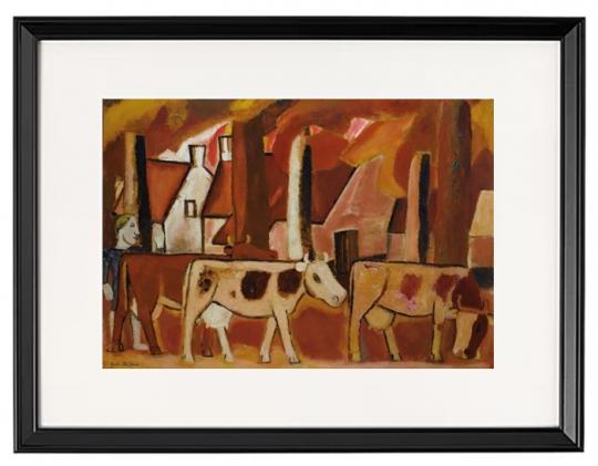 Die Kühe auf dem Weg zum Stall – 1930