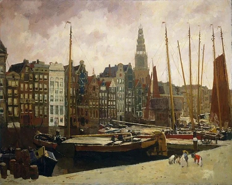 Der Damrak Amsterdam - 1903