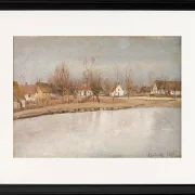 Der Dorfteich in Ring, Seeland - 1890