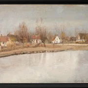 Der Dorfteich in Ring, Seeland - 1890