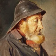 Der Fischer Ole Svendsen im Profil – 1906