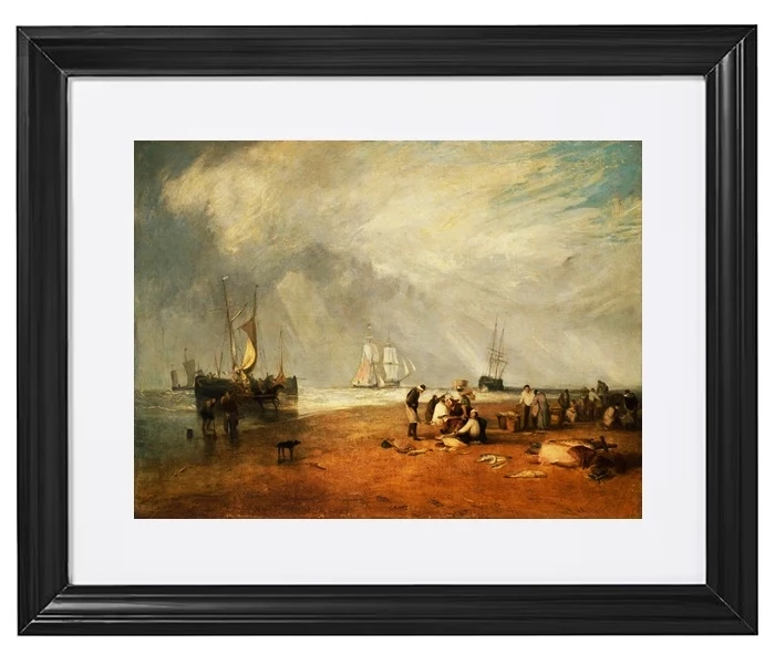 Der Fischmarkt am Hastings Beach – 1825