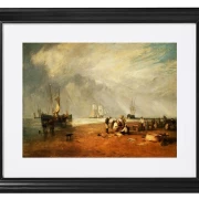 Der Fischmarkt am Hastings Beach – 1825