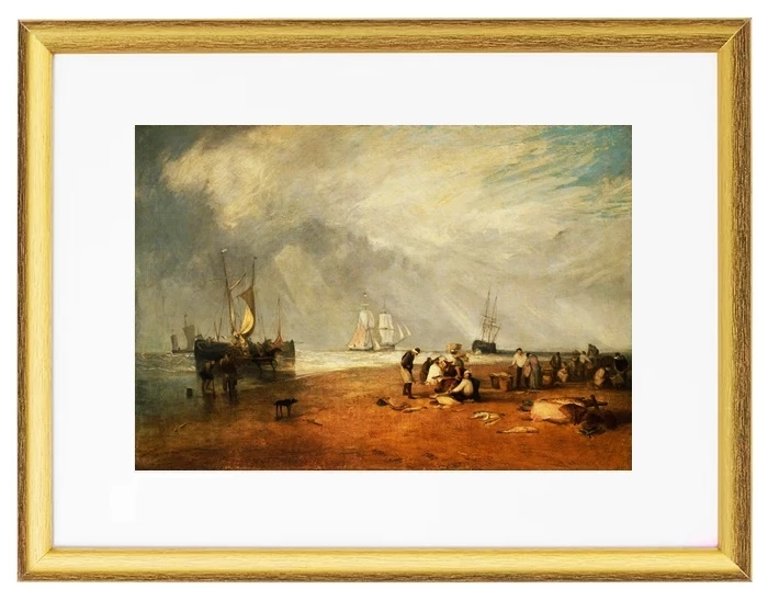 Der Fischmarkt am Hastings Beach – 1825