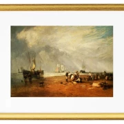 Der Fischmarkt am Hastings Beach – 1825