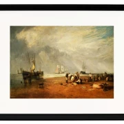 Der Fischmarkt am Hastings Beach – 1825