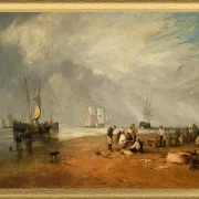 Der Fischmarkt am Hastings Strand - 1825
