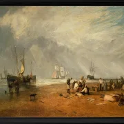 Der Fischmarkt am Hastings Strand - 1825