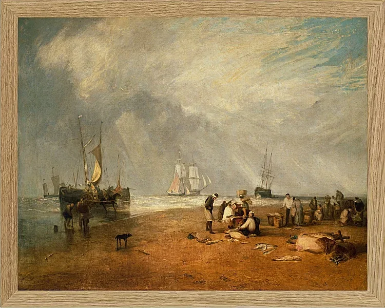 Der Fischmarkt am Hastings Strand - 1825