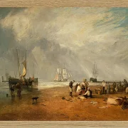 Der Fischmarkt am Hastings Strand - 1825