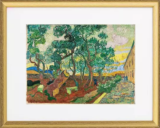 Der Garten des Krankenhauses Saint-Paul - 1889