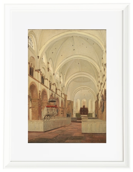 Das Innere der Kathedrale von Ribe – 1836