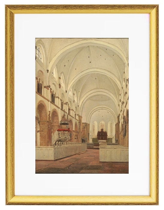 Das Innere der Kathedrale von Ribe – 1836