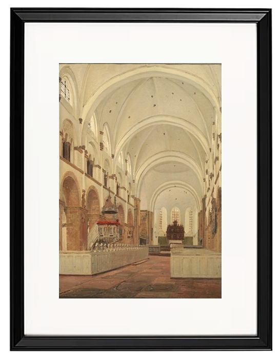 Das Innere der Kathedrale von Ribe – 1836