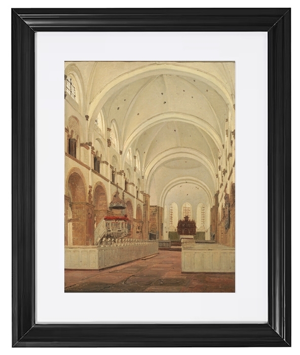 Das Innere der Kathedrale von Ribe – 1836