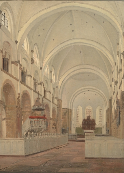 Das Innere der Kathedrale von Ribe – 1836