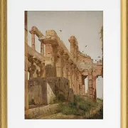 Der Hera-Tempel in Paestum, Italien - 1838