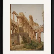 Der Hera-Tempel in Paestum, Italien - 1838