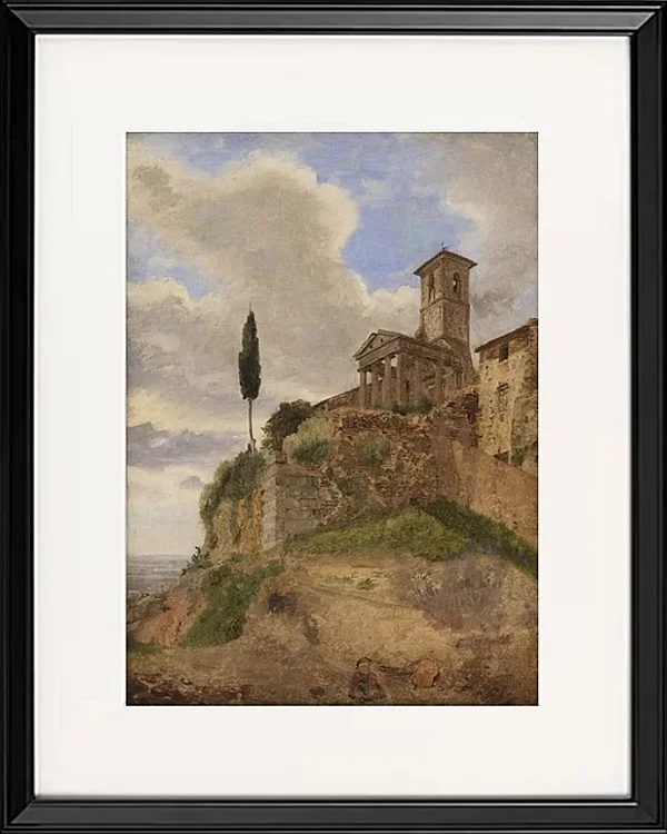 Der Herkules-Tempel in Cori – 1838