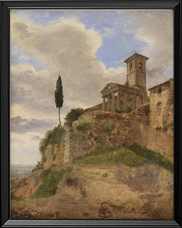 Der Herkules-Tempel in Cori – 1838