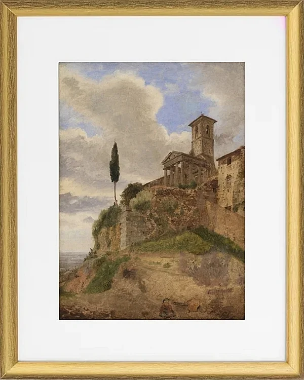 Der Herkules-Tempel in Cori – 1838